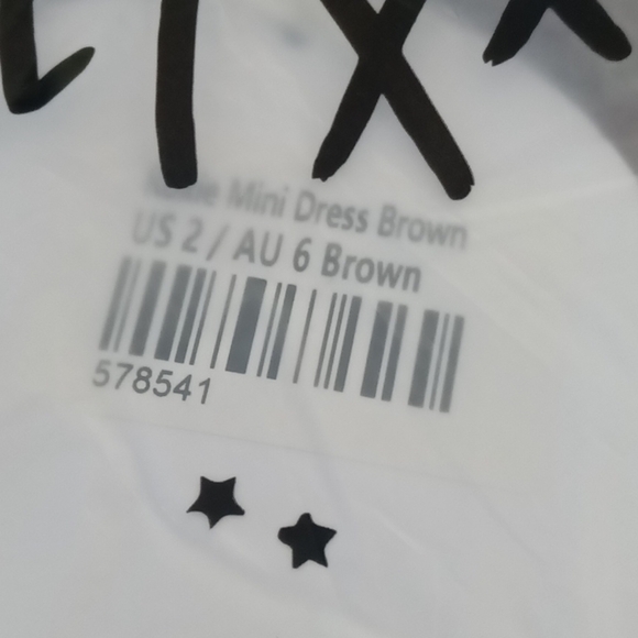 #18❤️ BRAND NEW WITH TAGS PRINCESS POLLY ROXIE DRESS IN BROWN - Picture 6 of 7